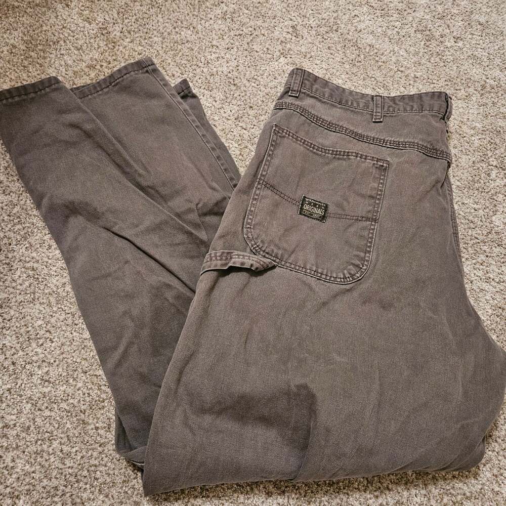 Wrangler Originals Size 38x32 Gray Carpenter Pants